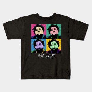 Rod Wave 80s Pop Art Style Kids T-Shirt